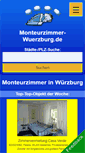 Mobile Screenshot of monteurzimmer-wuerzburg.de