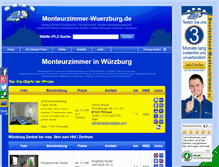 Tablet Screenshot of monteurzimmer-wuerzburg.de